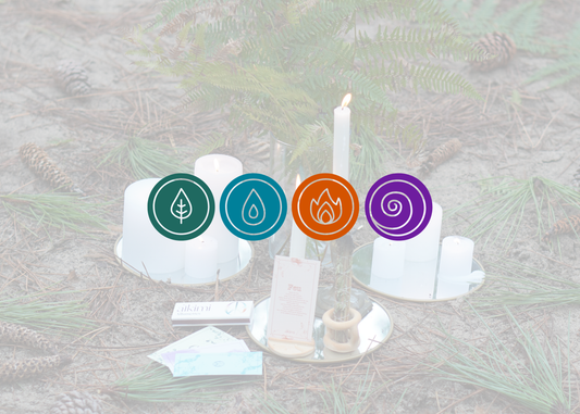 Rituels par élément : terre, eau, feu, air (4 pratiques simples pour t’aligner)